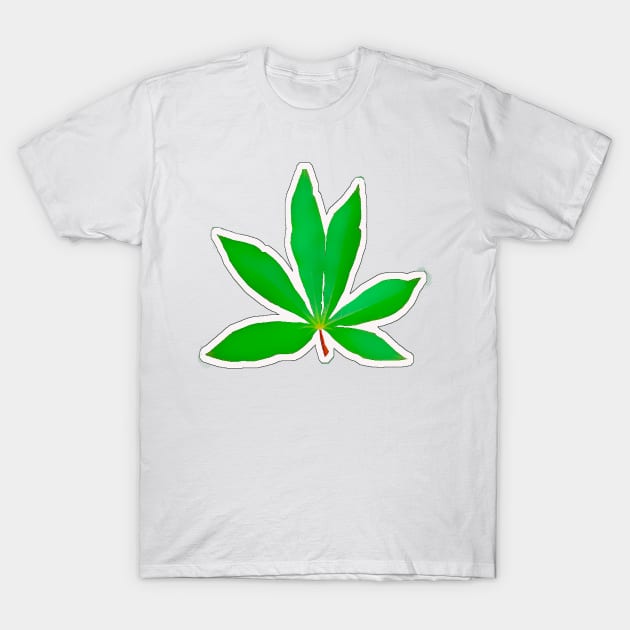 A leaf in an old vintage foliage T-Shirt by Marccelus